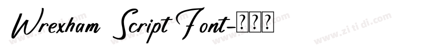 Wrexham Script Font字体转换